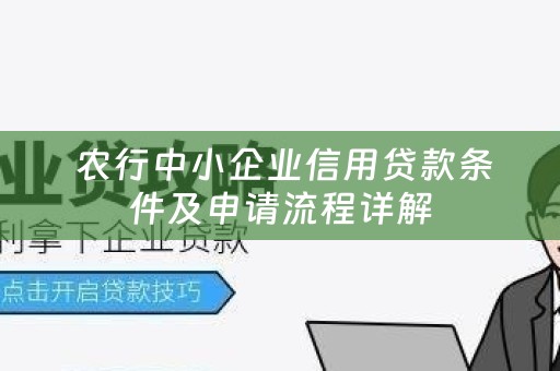  农行中小企业信用贷款条件及申请流程详解