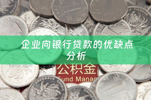  企业向银行贷款的优缺点分析