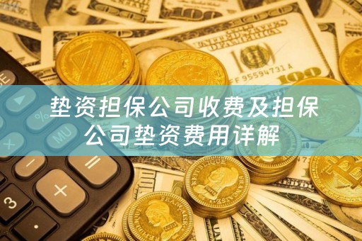  垫资担保公司收费及担保公司垫资费用详解