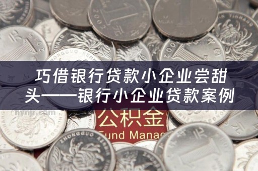  巧借银行贷款小企业尝甜头——银行小企业贷款案例分享