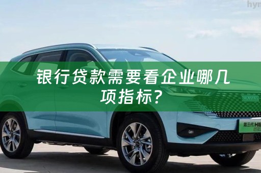  银行贷款需要看企业哪几项指标？