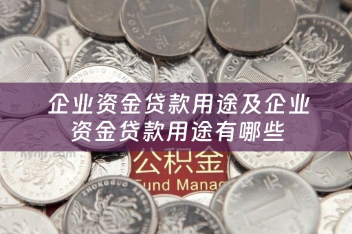  企业资金贷款用途及企业资金贷款用途有哪些