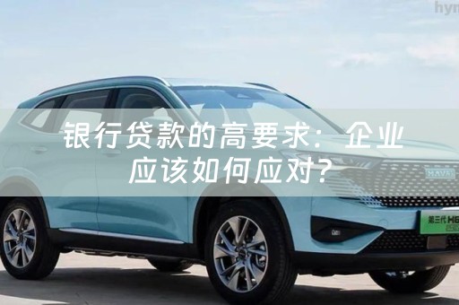  银行贷款的高要求：企业应该如何应对？