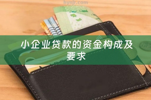  小企业贷款的资金构成及要求