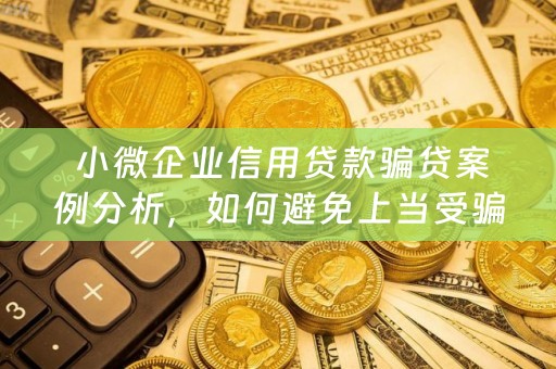  小微企业信用贷款骗贷案例分析，如何避免上当受骗？