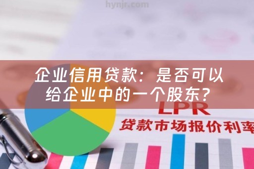  企业信用贷款：是否可以给企业中的一个股东？