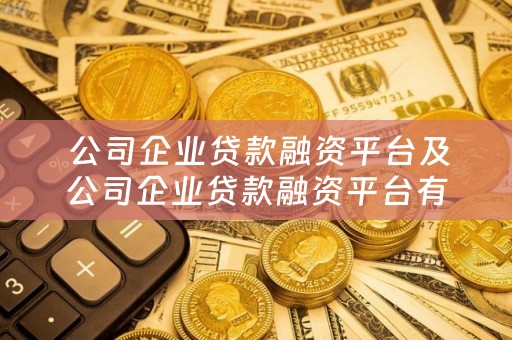  公司企业贷款融资平台及公司企业贷款融资平台有哪些