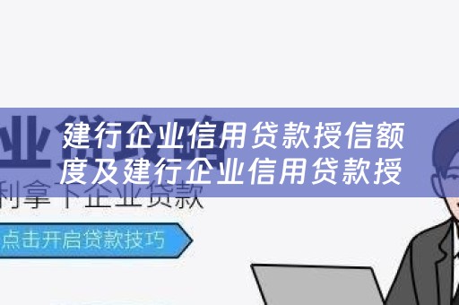  建行企业信用贷款授信额度及建行企业信用贷款授信额度是多少