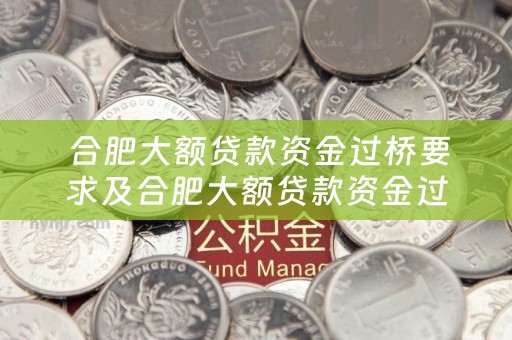  合肥大额贷款资金过桥要求及合肥大额贷款资金过桥要求是什么