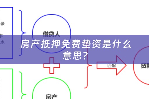  房产抵押免费垫资是什么意思？