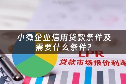  小微企业信用贷款条件及需要什么条件？