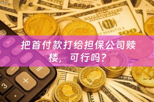  把首付款打给担保公司赎楼，可行吗？