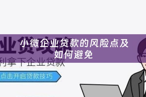  小微企业贷款的风险点及如何避免