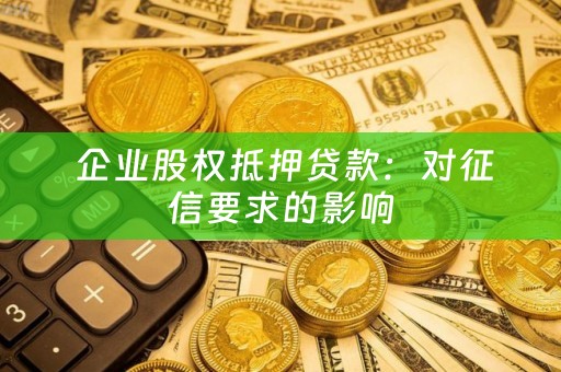  企业股权抵押贷款：对征信要求的影响