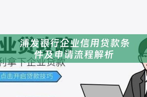  浦发银行企业信用贷款条件及申请流程解析