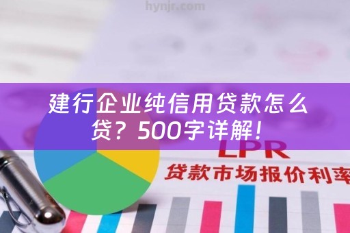  建行企业纯信用贷款怎么贷？500字详解！