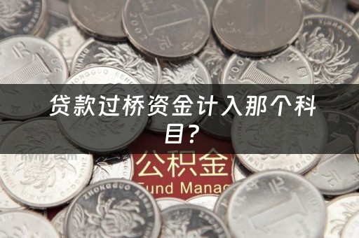  贷款过桥资金计入那个科目？