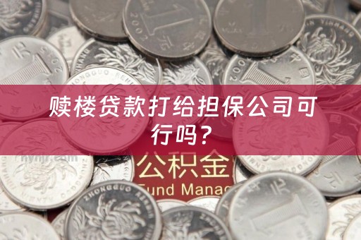  赎楼贷款打给担保公司可行吗？