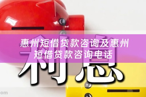  惠州短借贷款咨询及惠州短借贷款咨询电话