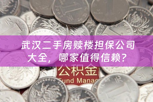  武汉二手房赎楼担保公司大全，哪家值得信赖？