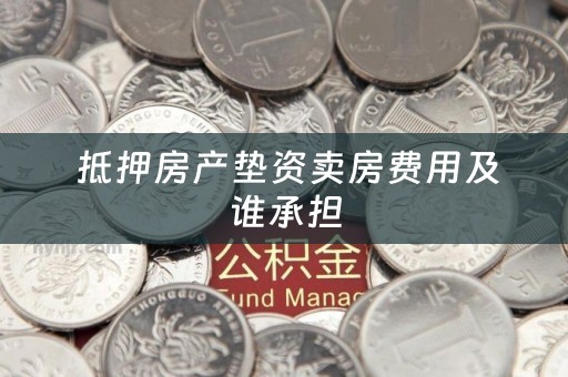  抵押房产垫资卖房费用及谁承担