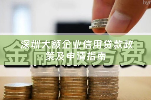  深圳大额企业信用贷款政策及申请指南