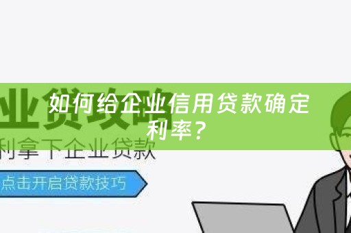  如何给企业信用贷款确定利率？