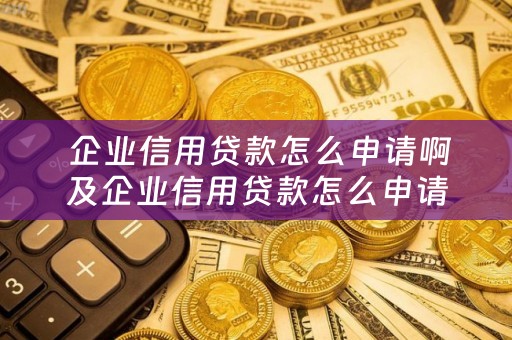  企业信用贷款怎么申请啊及企业信用贷款怎么申请啊流程