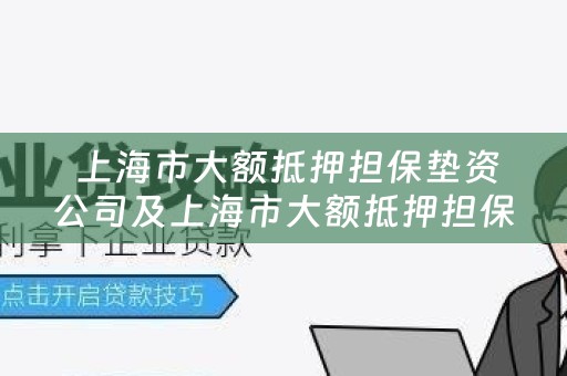  上海市大额抵押担保垫资公司及上海市大额抵押担保垫资公司有哪些