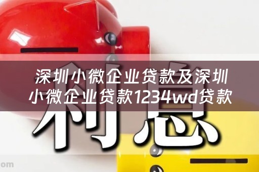  深圳小微企业贷款及深圳小微企业贷款1234wd贷款
