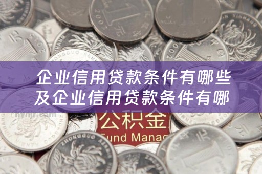  企业信用贷款条件有哪些及企业信用贷款条件有哪些要求