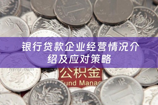  银行贷款企业经营情况介绍及应对策略