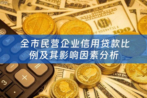  全市民营企业信用贷款比例及其影响因素分析