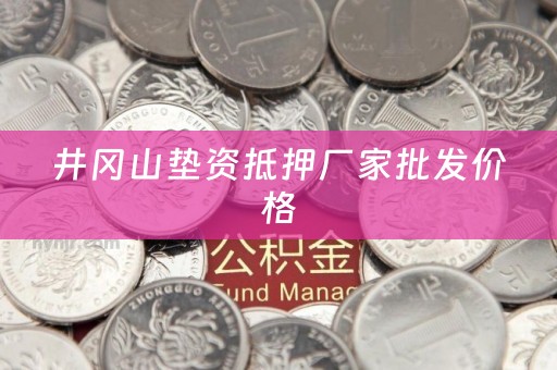 井冈山垫资抵押厂家批发价格