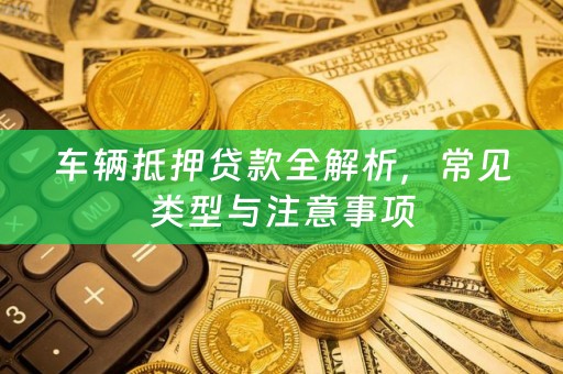 车辆抵押贷款全解析，常见类型与注意事项