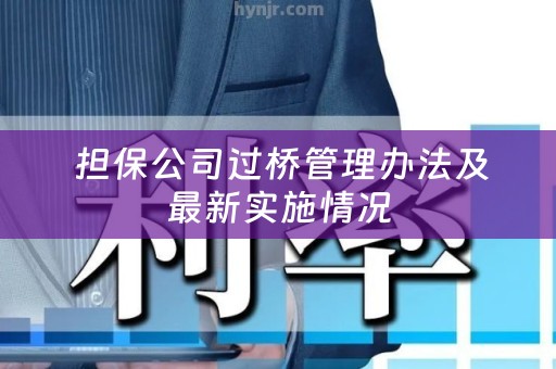  担保公司过桥管理办法及最新实施情况