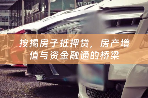 按揭房子抵押贷，房产增值与资金融通的桥梁