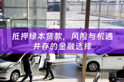 抵押绿本贷款，风险与机遇并存的金融选择