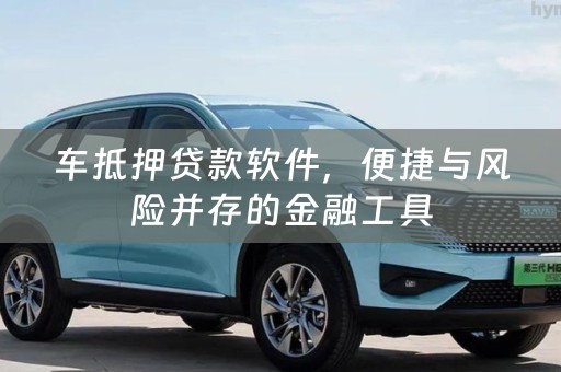 车抵押贷款软件，便捷与风险并存的金融工具