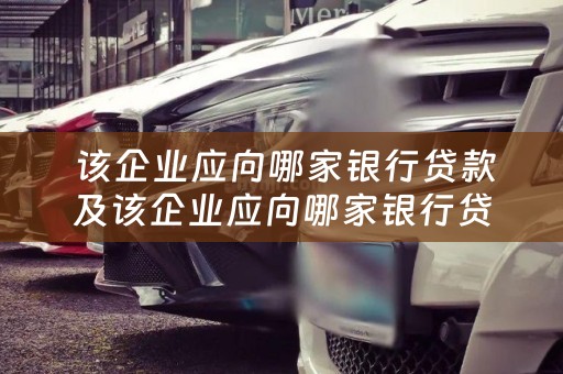  该企业应向哪家银行贷款及该企业应向哪家银行贷款呢？