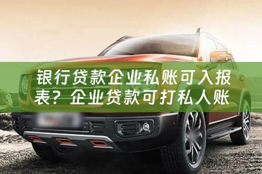  银行贷款企业私账可入报表？企业贷款可打私人账户？