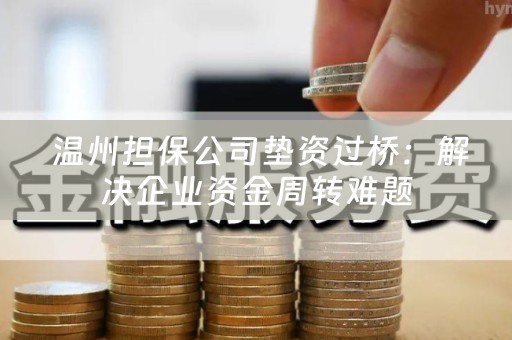  温州担保公司垫资过桥：解决企业资金周转难题