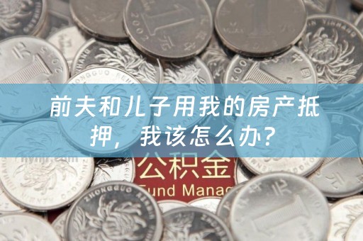  前夫和儿子用我的房产抵押，我该怎么办？