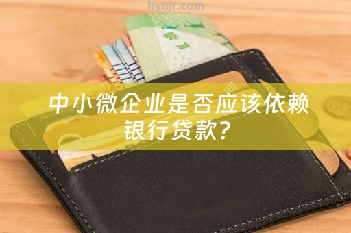  中小微企业是否应该依赖银行贷款？