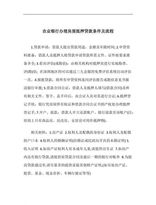  关于抵押房产贷款需几天放款的解答