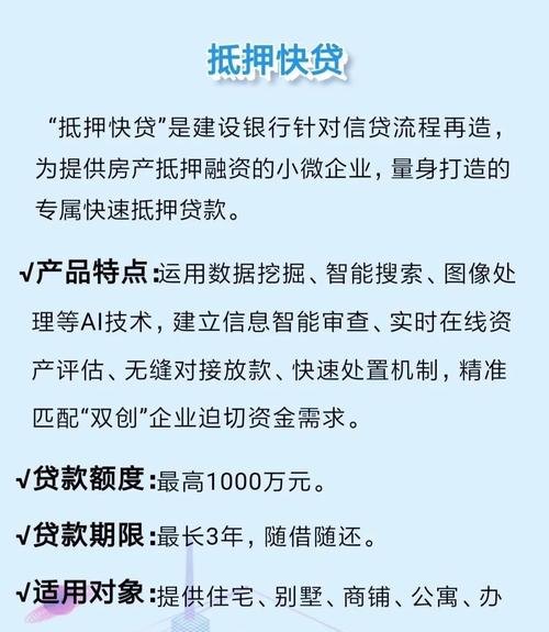  建行企业贷款抵押贷的相关文章及解析