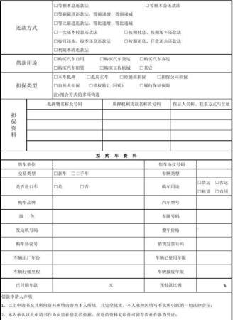  深圳车抵押贷款所需资料及办理手续详解