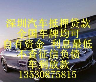 深圳汽车抵押借款地点 深圳汽车抵押借款地点在哪里