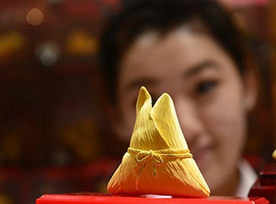 中国黄金黄金粽子及黄金粽子的制作材料和制作方法