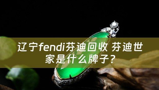 辽宁fendi芬迪回收 芬迪世家是什么牌子？